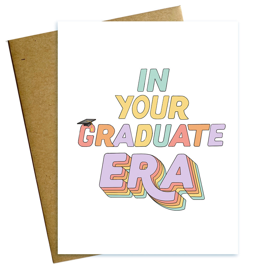 in your graduate era taylor swift style grad card